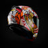 Casco Abatible Amatista Maneki Neko naranja Acabado